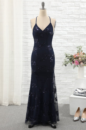 Robe de cocktail marine
